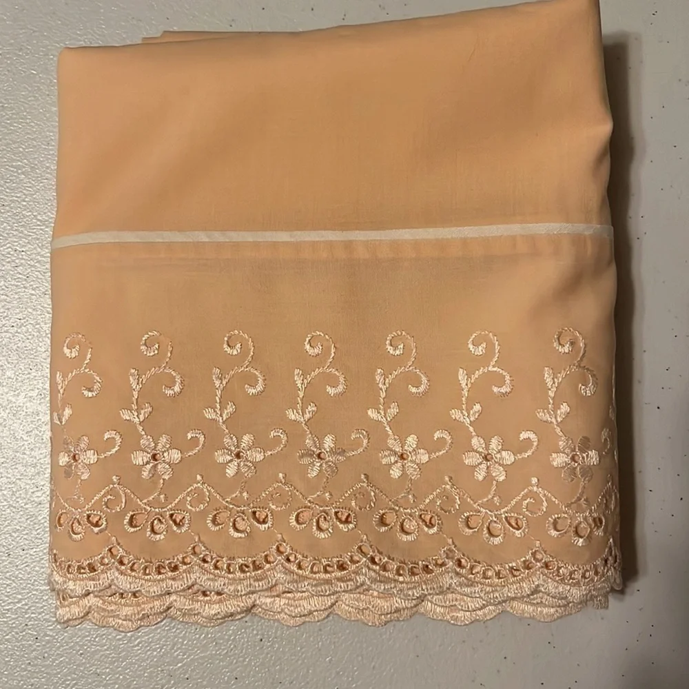 Pillow cases, (2 pair)pink/white. Custom . Standard